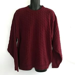 Saddlebred Burgundy Men's Sweater